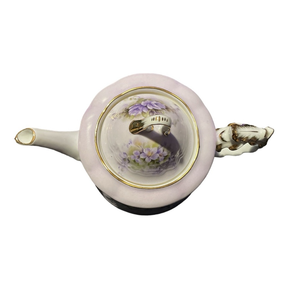 1980s decorative porcelain musical teapot